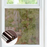 Folie Autoadeziva Pentru Geam cu Protectie Solara UV si Efect de Oglinda, Maro, Calitate Premium, Dimensiune 200 x 60 cm CBD CORAL BEST DEALS 200 cm 6