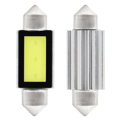 Led Canbus Cob3 Festoon C5w C10w C3w 39mm Alb 12v Amio 01640 foto