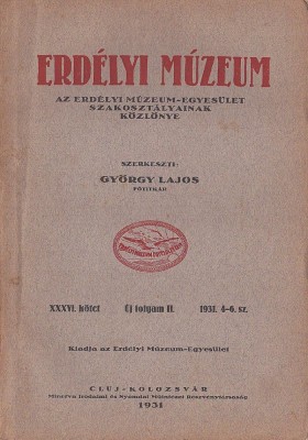 C8770N Erd&amp;eacute;lyi M&amp;uacute;zeum, 4-6/1931, Cluj foto