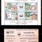 Spania1980-Expo.Internationala Filatelica ESPAMER 80,Colita+bilet de intrare,MNH