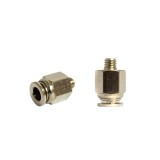 Mufa rapida dreapta metalica fi 6 cu filet M6 pentru instalatii pneumatice