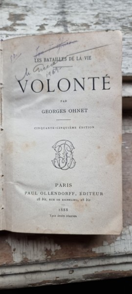 Georges Ohnet - Volonte
