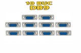 Set 10 conectori SUB-D SERIAL RS232 9 pini mama CONNFLY DS1033-09FUNSISS-CT-10