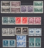 ROMANIA 1938 LP 128 CENTENARUL NASTERII REGELUI CAROL PERECHE SERII MNH