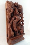 Superba sculptura asiatica din lemn masiv
