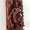 Superba sculptura asiatica din lemn masiv