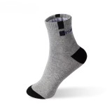 Set 10 perechi de sosete pentru barbati, SS229, gri, marime universala (39-43)