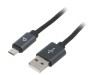 Cablu USB 2.0 A la Micro B Aurit 1,8m Negru, Gembird