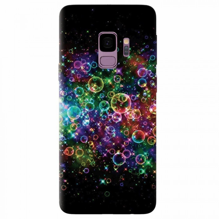 Husa silicon pentru Samsung S9, Rainbow Colored Soap Bubbles