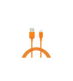 Cablu de date de la USB 2.0 la Micro USB-Lungime 2 Metri-Culoare Portocaliu, Oem