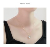 Cumpara ieftin Colier din Argint 925 Placat cu Aur , zEternal Sparkle, cu Pandantiv Inima Radianta