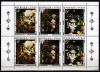DB1 Pictura Tchad Ciad Bruegel Flori Supratipar Auriu MS MNH, Nestampilat