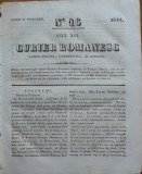Cumpara ieftin Curier romanesc , gazeta politica , comerciala si literara , nr. 16 din 1844