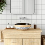 VidaXL Lavoar de blat, multicolor, rotund, &Phi;41x14 cm, ceramică