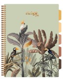 Caiet cu Spirala si Separatoare Strigo Pads Project Book Africa A4, Matematica, Verde Deschis