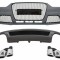 Bara Fata cu Difuzor Bara Spate si Ornamente toba AUDI A4 B8 Facelift Sedan/Avant (2012-2015) S-Line Design doar Bara Standard Performance AutoTuning