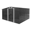 Magazie Gradina XXL DEMA 328x314x188cm, Metal Galvanizat, Antracit/Alb, Depozitare Unelte, Biciclete