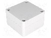 Carcasa ABS, 65mmx65mmx40mm, HAMMOND - 1554BGY