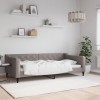 Gossi cadru de pat, gri taupe, 100 x 200 cm, material textil