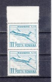 A11 TX10 1 - 1983 - Rombac 1 - 11 (uzuale, posta aeriana) - pereche de doua timbre