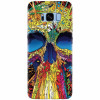 Husa silicon pentru Samsung S8, Abstract Multicolored Skull