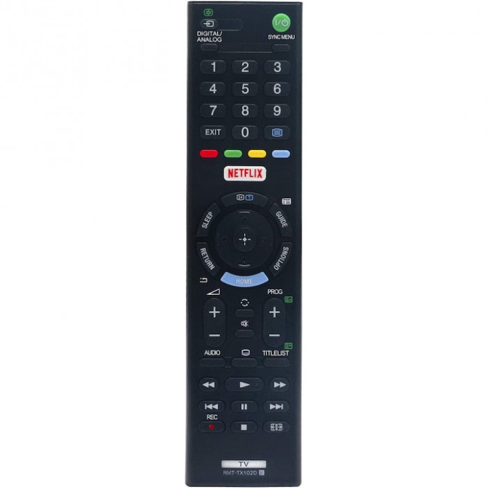 Telecomanda universala pentru Sony LED/LCD Smart TV RMT-TX102D, neagra