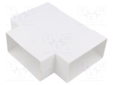 Accesorii: teu plat albă ABS 110x55mm
