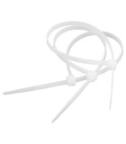Coliere plastic 2.5 mm x 15 cm alb 100buc, Oem