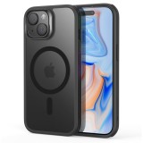 Husa iPhone 15 ESR Classic Hybrid HaloLock, negru frost
