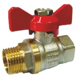 Cumpara ieftin Robinet trecere pentru apa din bronz cu fluture, 1&quot;, Fi + Fe