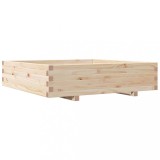 Cumpara ieftin Jardiniera de gradina, 100x100x26,5 cm, lemn masiv de pin
