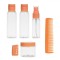 Set Sticle Călătorie, Model Bon Voyage, Capacitate 60ml și 30ml, Cu Perie și Pieptene, Transparent, 6 Bucăți