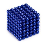Cumpara ieftin Neocube Bile Magnetice 216 Buc Albastru &Oslash;5mm - Joc Educativ, Arta si Creatie. Cub Magnetic Neodim, Antistres Adulti si Copii