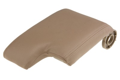 Capac cotiera cu buton Bmw Seria 3 E46 1999-, Bej, Material:Piele, NTY EZC-BM-079 foto