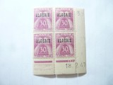 Bloc Algeria colonie franceza 1945 Porto , supratipar Algerie ,4 valori, Nestampilat
