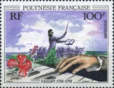 Polinezia Franceza 1991 - Mozart, neuzat foto