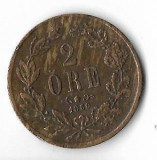 Moneda 2 ore 1860 - Suedia