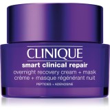 Clinique Smart Clinical&trade; Repair Overnight Recovery Cream + Mask mască și cremă de noapte hidratantă pentru regenerarea și re&icirc;nnoirea pielii 50 ml