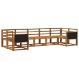 vidaXL Set de canapele de exterior 7 pcs natural Lemn Solid de Acacia 3385500