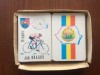 Turul romaniei joc georgrafic vechi romanesc epoca de aur RSR nu este complet 78 carti de joc cartonase biciclisti judete