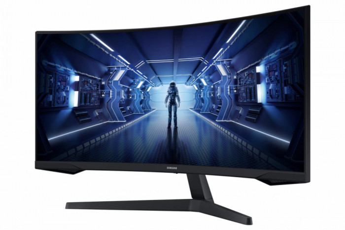 MONITOR SAMSUNG LC34G55TWWPXEN 34 inch, Curvature: 1000R, Panel Type:VA, Backlight: LED backlight, Resolution: 3440x1440, Aspect Ratio: 21:9 ,Refresh