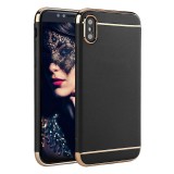 Cumpara ieftin Husa iPhone XS, Protectie 3 in 1, Ultraslim, Anti-Zgarieturi, Policarbonat, Negru