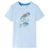 Tricou pentru copii, albastru deschis, 104, vidaXL