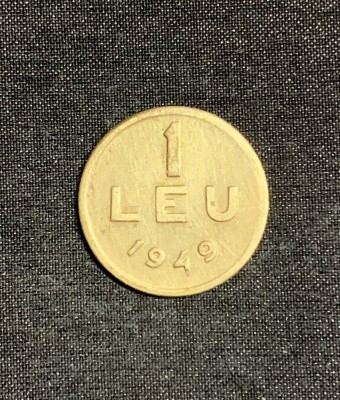 Moneda 1 leu 1949 foto