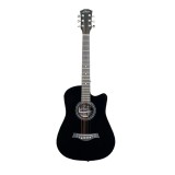 Chitara acustica, 38 inch, corp ST, finisaj lacuit, 6 corzi, Negru, General