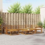 vidaXL Set de canapele de exterior 7 pcs natural Lemn Solid de Acacia 3367862