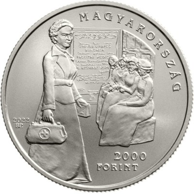 Ungaria 2000 Forint Hugonnai Vilma 2022 BU foto