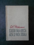 G. V. PLEHANOV - SCRISORI FARA ADRESA. ARTA SI VIATA SOCIALA