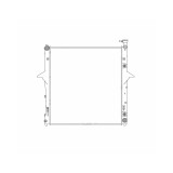 Radiator apa Kia Sorento, 2006-2009 Motor 3,3/3,5 V6, Aluminiu/Plastic Brazat, 618x580x16, SRL,
