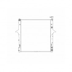 Radiator apa Kia Sorento, 2006-2009 Motor 3,3/3,5 V6, Aluminiu/Plastic Brazat, 618x580x16, SRL,